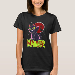 Halloween Cat Vampire Vampurr Katze Lady Men M T-Shirt