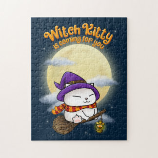 Halloween Cat Witze Kitty Puzzle