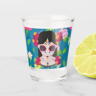 Halloween Catrina Schnapsglas