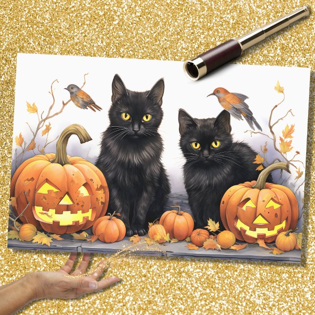 Halloween Cats 4 Decoupage Paper Seidenpapier (Von Creator hochgeladen)