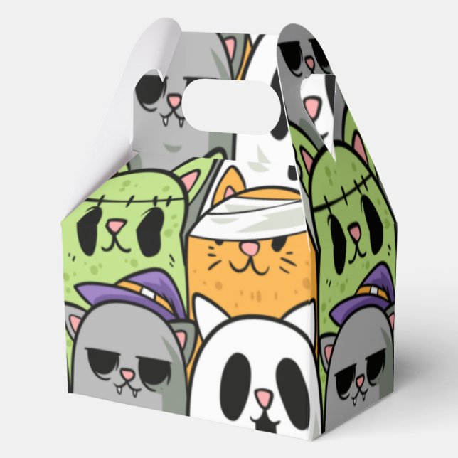 Halloween Cats Geschenkschachtel (Vorderseite)