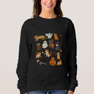 Halloween Cats - Niedliche Katzen im Kostümdesign Sweatshirt