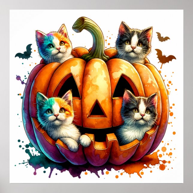 Halloween Cats Poster (Vorne)