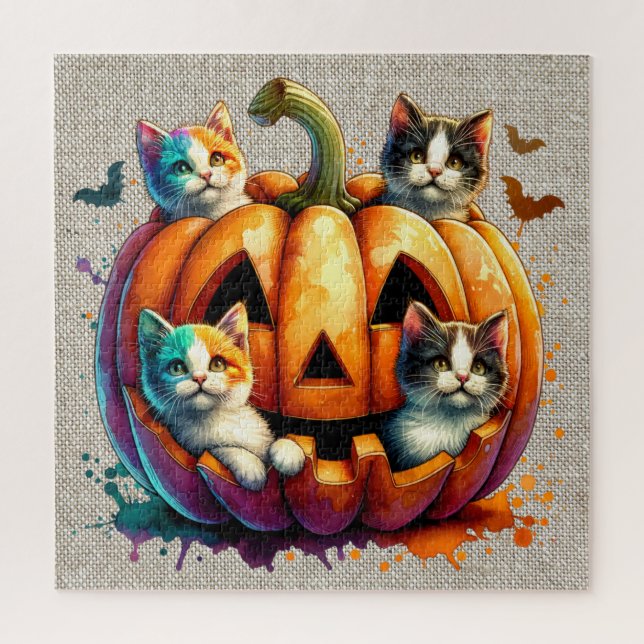 Halloween Cats Puzzle (Vertikal)