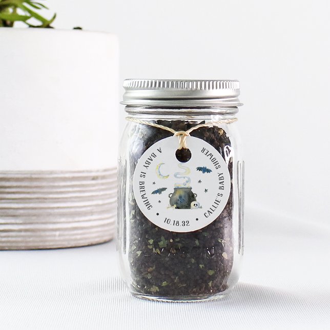 Halloween Cauldron Baby Dusche Geschenkanhänger (Von Creator hochgeladen)