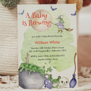Halloween Cauldron Baby ist Braudusche Einladung