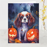 Halloween Cavalier King Charles Spaniel Pumpkins