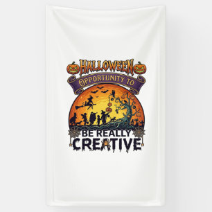 Halloween Chance Wirklich Kreative Hexe Tre Banner