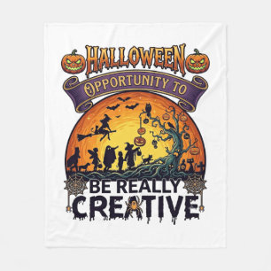 Halloween Chance Wirklich Kreative Hexe Tre Fleecedecke