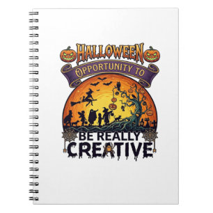 Halloween Chance Wirklich Kreative Hexe Tre Notizblock