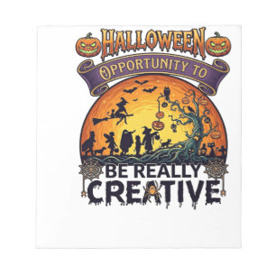 Halloween Chance Wirklich Kreative Hexe Tre Notizblock