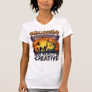 Halloween Chance Wirklich Kreative Hexe Tre T-Shirt