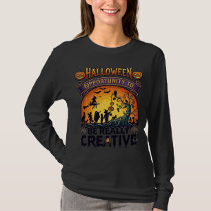 Halloween Chance Wirklich Kreative Hexe Tre T-Shirt