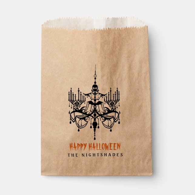Halloween Chandelier Gefallen Leckerei Bags Geschenktütchen (Vorderseite)