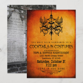 Halloween Chandelier | Party für benutzerdefiniert Einladung