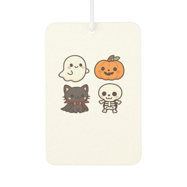 Halloween Characters � Ghost, Pumpkin, Black Cat & Autolufterfrischer (Vorderseite)
