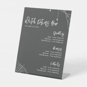 Halloween Charcoal Gray Brautparty Bar Sockelschild