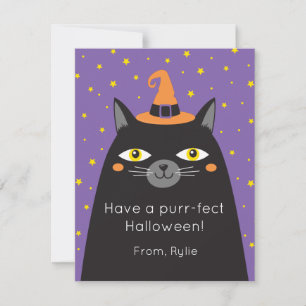 Halloween-Chat-Karte für Kinder