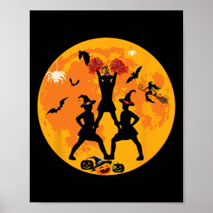 Halloween Cheerleading Lustiger Kostüm Cheerleader Poster