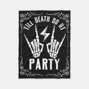 Halloween Chelorette Bis Dass Der Tod Uns Scheidet Fleecedecke