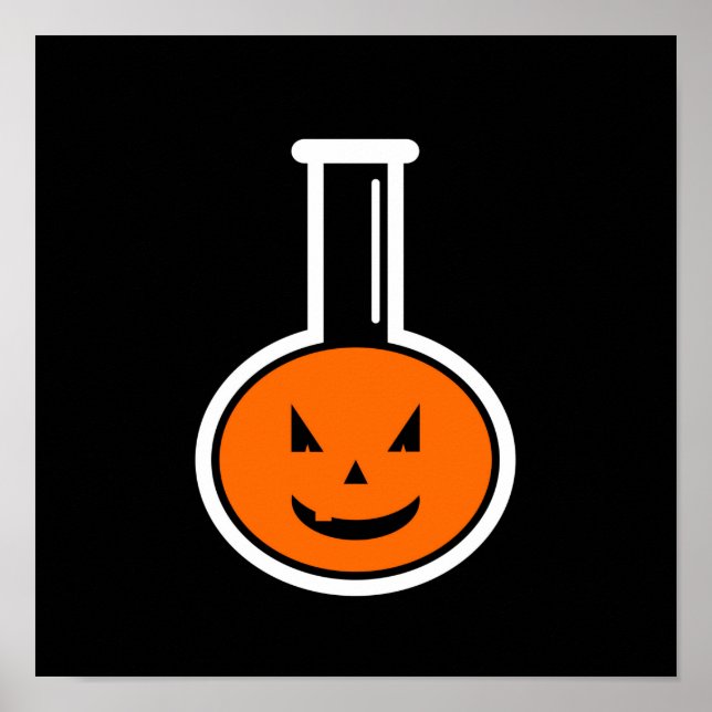Halloween Chemie Pumpkin Poster (Vorne)
