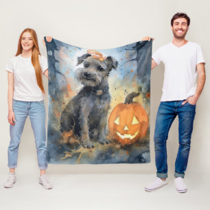 Halloween Chesapeake Bay Terrier mit Pumpkins Fleecedecke