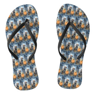 Halloween Chesapeake Bay Terrier mit Pumpkins Flip Flops