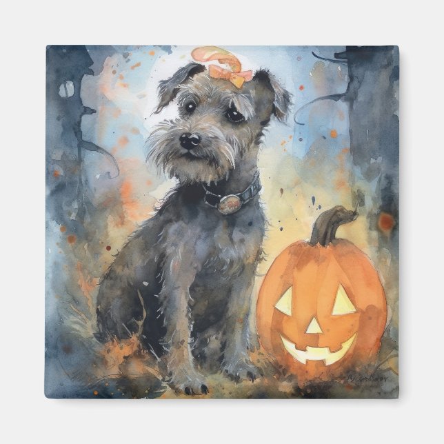 Halloween Chesapeake Bay Terrier mit Pumpkins Magnet (Vorne)