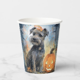 Halloween Chesapeake Bay Terrier mit Pumpkins Pappbecher