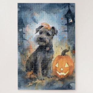 Halloween Chesapeake Bay Terrier mit Pumpkins Puzzle