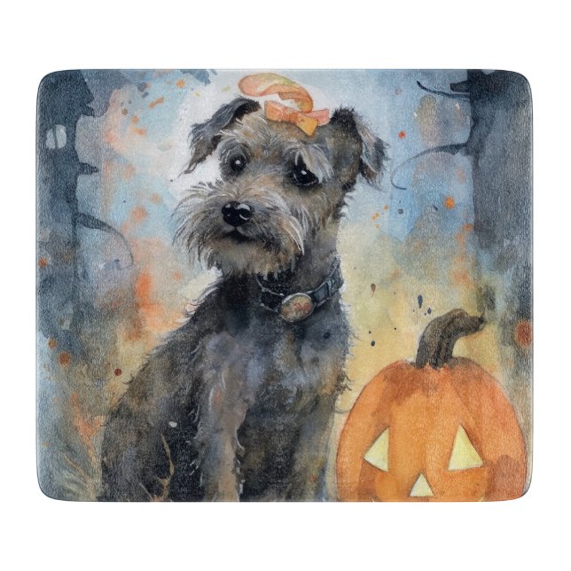 Halloween Chesapeake Bay Terrier mit Pumpkins Schneidebrett (Vorderseite)