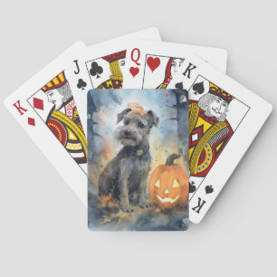 Halloween Chesapeake Bay Terrier mit Pumpkins Spielkarten