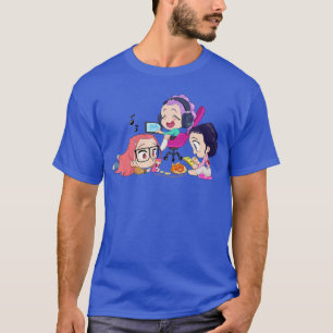 Halloween Chibi Huntri chillen zu Hause Freunde T-Shirt