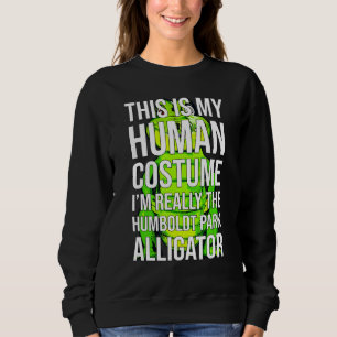 Halloween Chicago Humboldt Park Alligator Kostüm Sweatshirt
