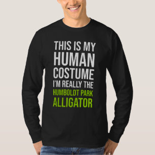 Halloween Chicago Humboldt Park Alligator Kostüm T-Shirt
