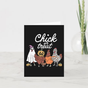 Halloween Chick or Leckerei Funny Ghost Chicken La Karte