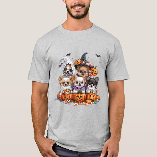 Halloween Chihuahua Dogs T-Shirt (Vorderseite)