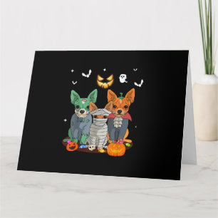 Halloween Chihuahua Hund Hexe Niedliche Geschenk D Karte