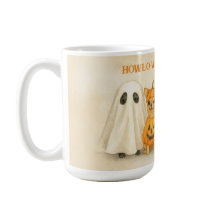 Halloween Chihuahua Tasse – Süßer Geist, Kürbis,