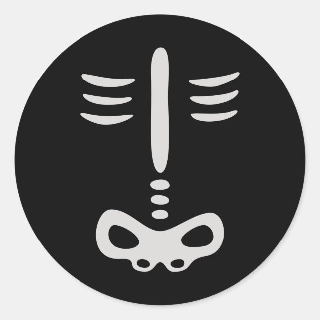 Halloween Children Skelettkostüm Runder Aufkleber (Vorderseite)