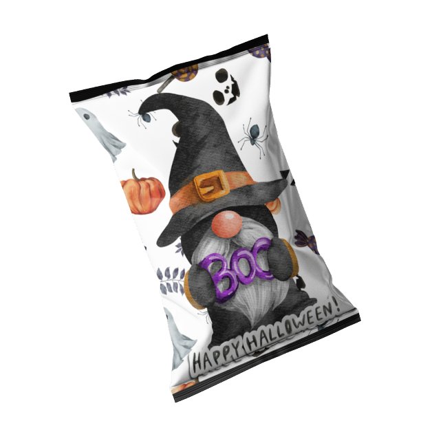Halloween-Chip-Beutel-Gastgeschenke Notizblock (Chip Bag wrapper Halloween party favors)