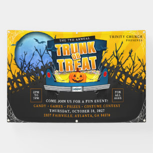 Halloween Church Trunk oder Leckerei Event Banner