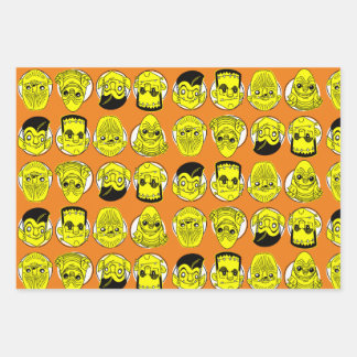 Halloween Classic Movie Monsters Wrapping Paper Geschenkpapier Set