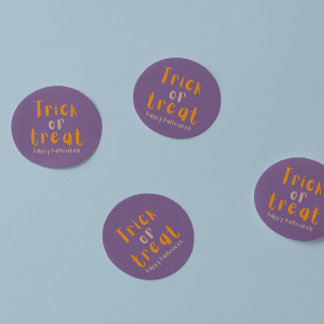 Halloween Classic Trick oder Treat Round Sticker