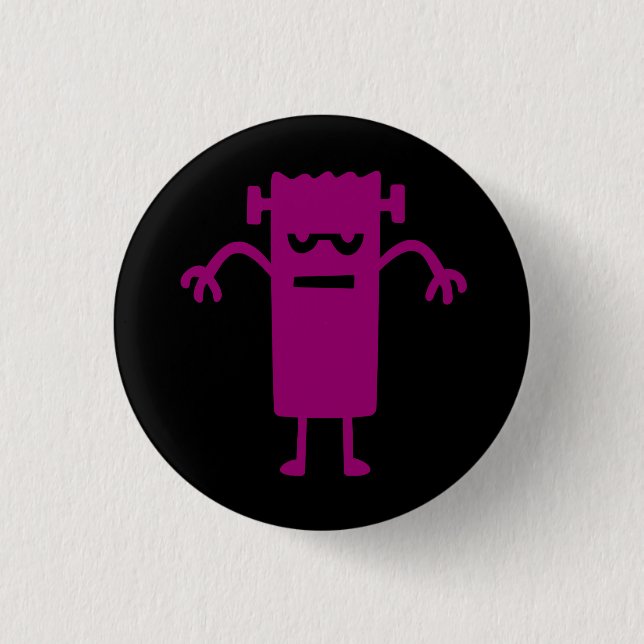 Halloween Clip Art Frankenstein Button (Vorderseite)