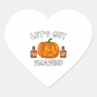Halloween Clipart Herz-Aufkleber