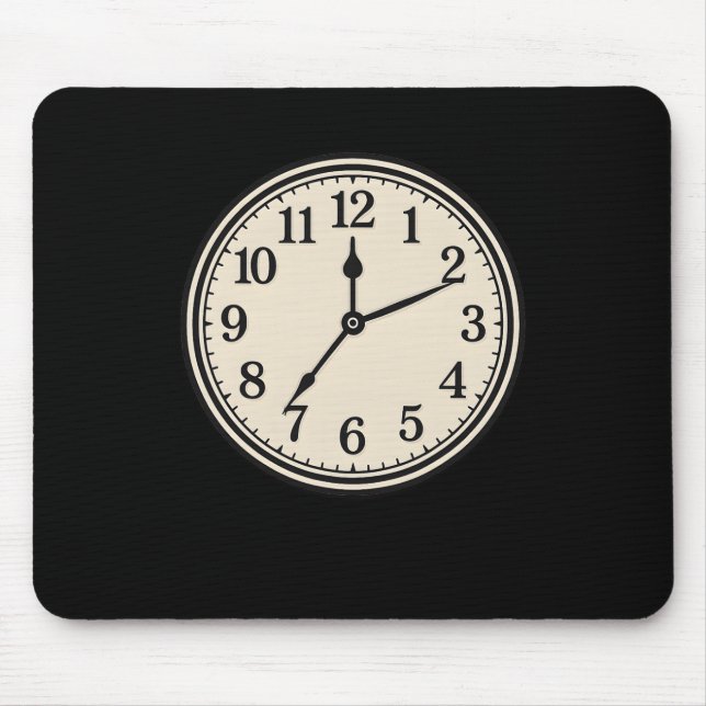 Halloween Clock Costume Funny Diy Easy Halloween C Mousepad (Vorne)