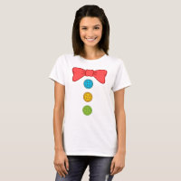 Halloween Clown Costume Krawatte und Tasten