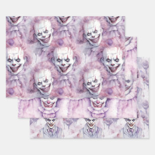 Halloween Clown Geschenkpapier Set