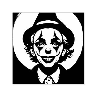 ~ HALLOWEEN ~ Clown-Kostenümzeichnung ~ Permastempel